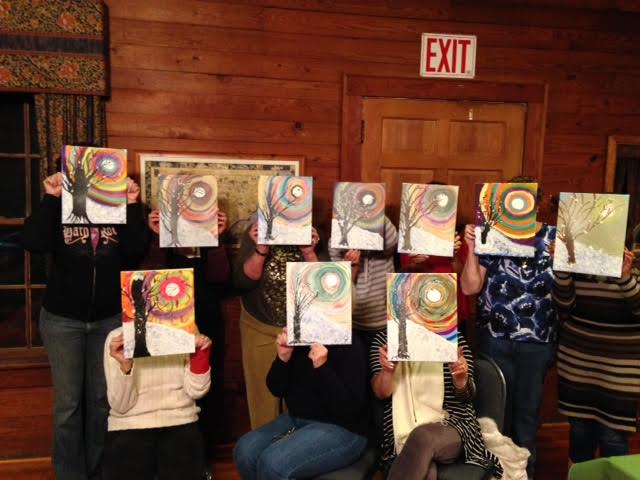 Fuquay-Varina Woman's Club painting class