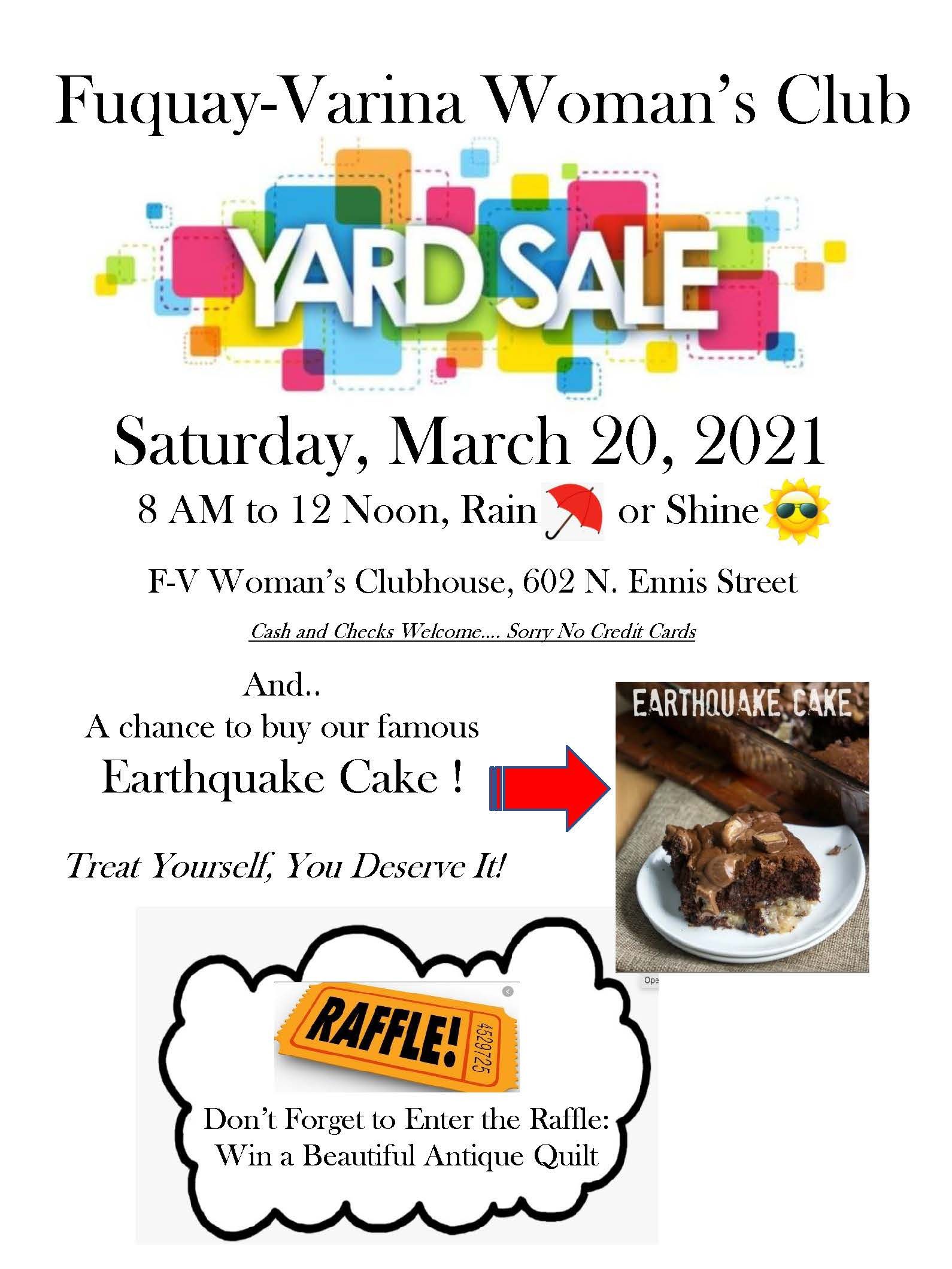 Yard Sale in Fuquay Varina for the Woman's Club